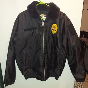 Law Pro Security Officer Black Bomber Jacket